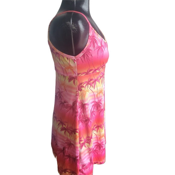 O'Neill Tropical Pink And Orange Dress M - Picture 4 of 7